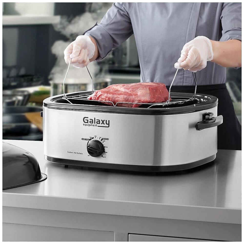 Miniatura Forno Elétrico Roaster Galaxy GCR18 Prata Aço Inoxidável Capacidade 17 L 120V 1450W