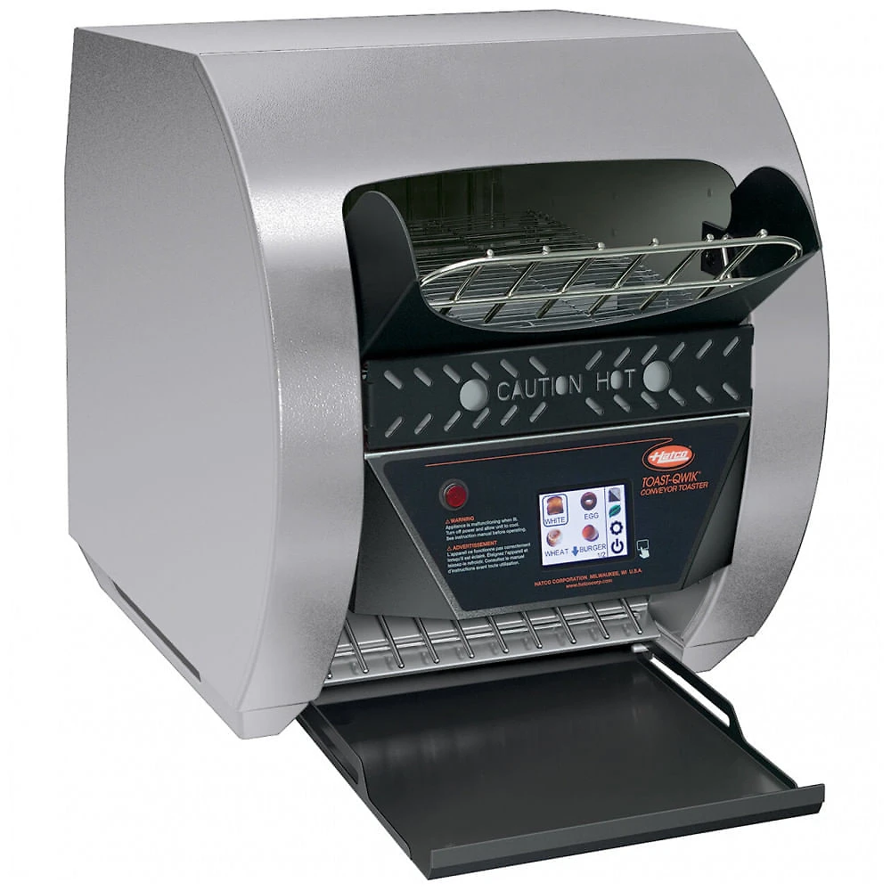 Torradeira de Esteira de Aço Inoxidável Hatco TQ3500H ToastQwik com 3 Aberturas e Controles Digitais 208V, 2220W