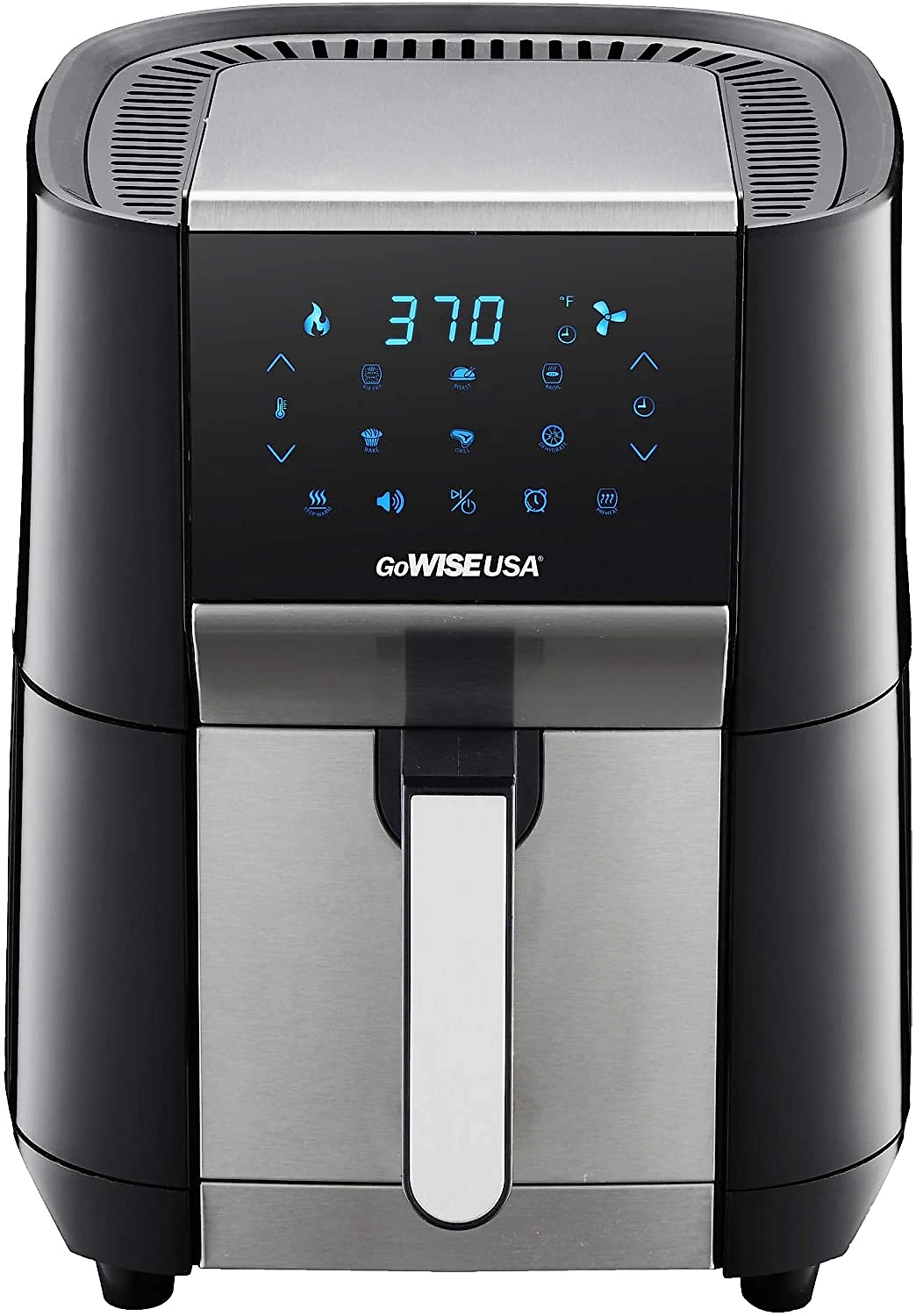 GoWISE Fritadeira Elétrica Air Fryer Capacidade 7L com Painel Digital 1700W110V Preta