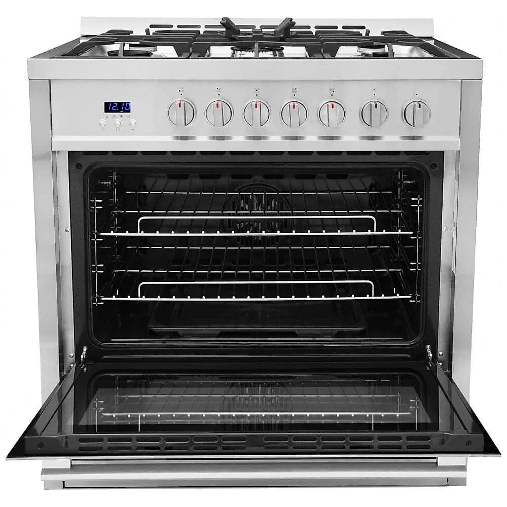 COSMO COS965AGC Fogão a Gás com Forno de Convecção Rápida e 5 Queimadores - Aço Inoxidável