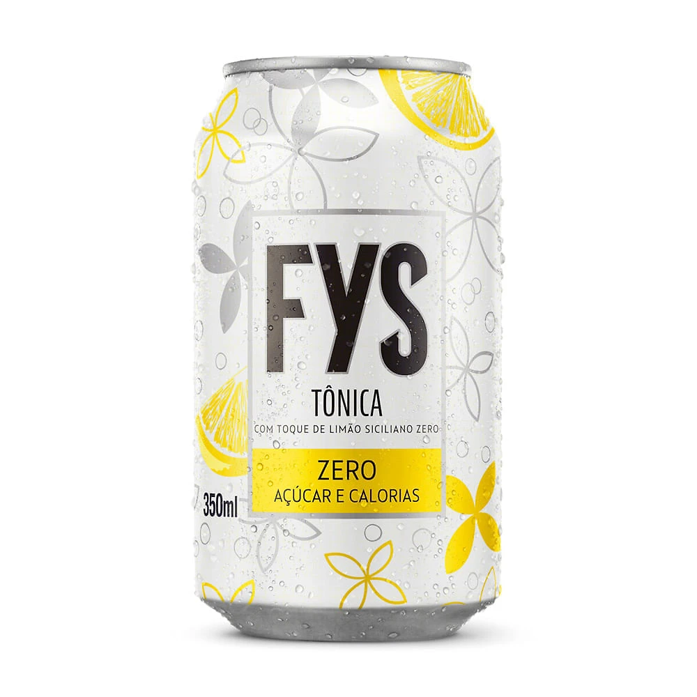 Água Tônica Fys com Toque de Limão Siciliano Zero Açúcar e Calorias 350ml
