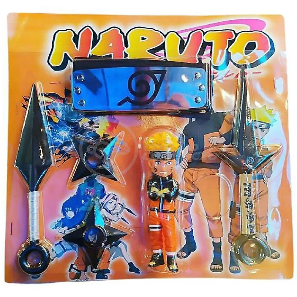 Kit Boneco Naruto 15Cm + 2 Shuriken + 1 Bandana + ...