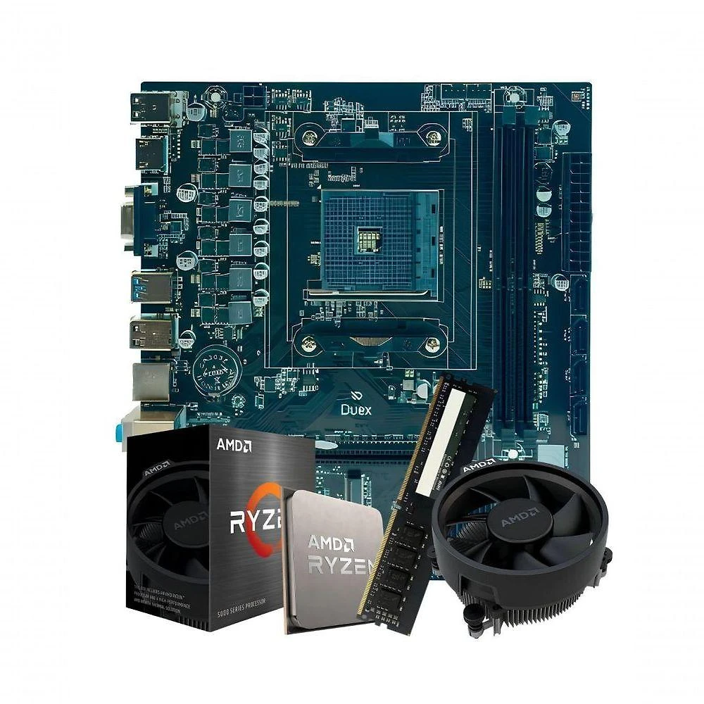 Kit Upgrade de Computador Ryzen 5 5600gt Cooler Amd Placa A320 Ddr4 8GB Tob Computers