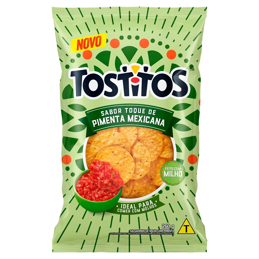 Salgadinho Tostitos Sabor Toque de Pimenta Mexicana 260g