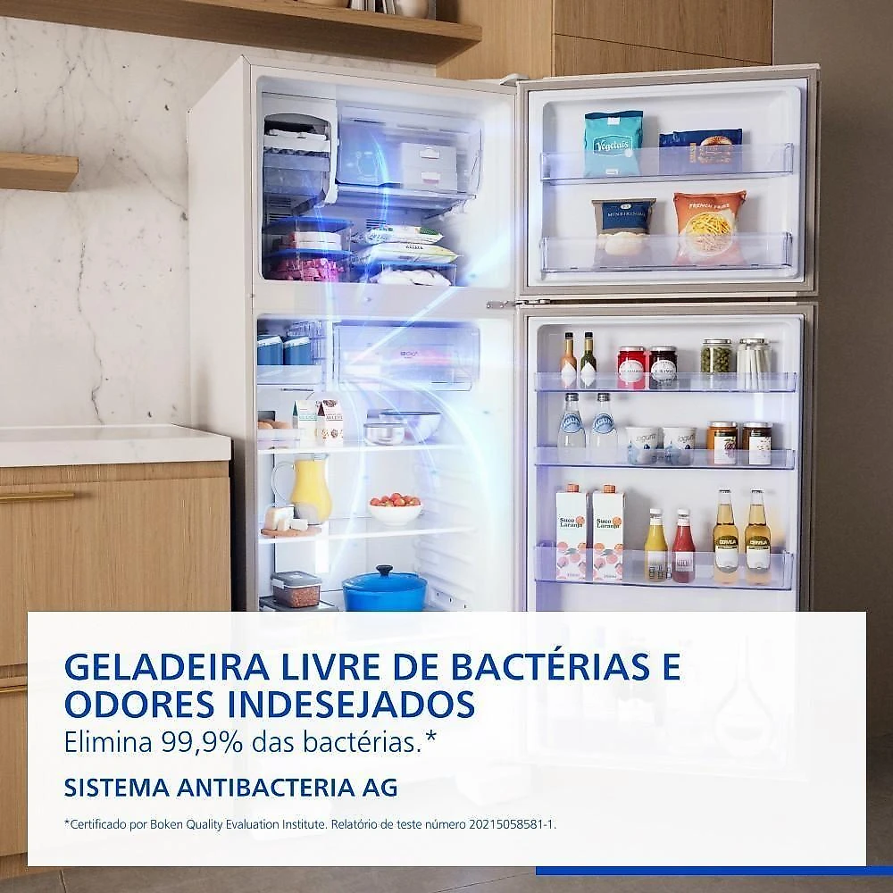 Geladeira Panasonic Duplex Frost Free Inverter 446L NR-BT58PV3W Branco 110V
