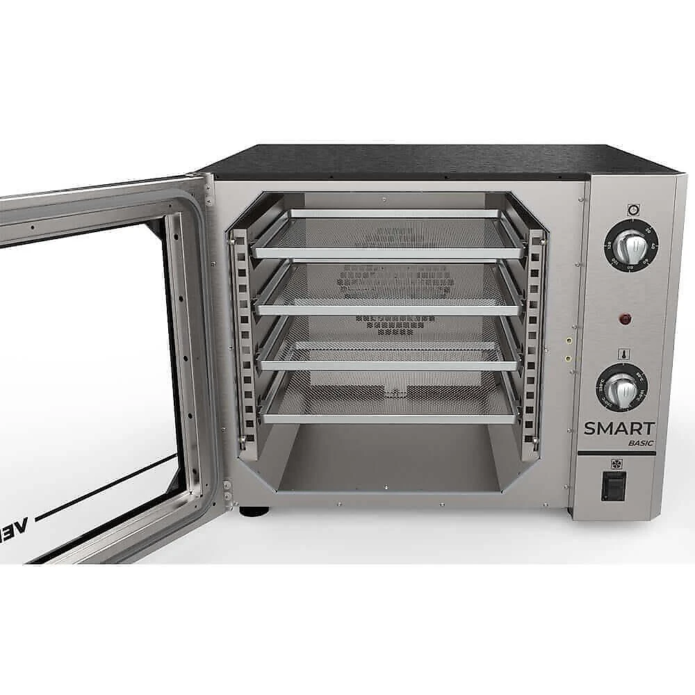 Forno Industrial Convector Venâncio Elétrico Smart Basic 4 Esteira Corpo E Painel Inox 110V Fcsb4e