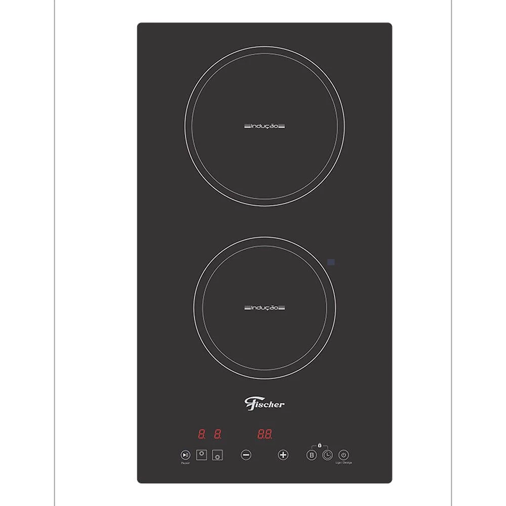 Cooktop de Indução 2 Bocas Fischer Vitrocerâmica com Touch Screen 33580