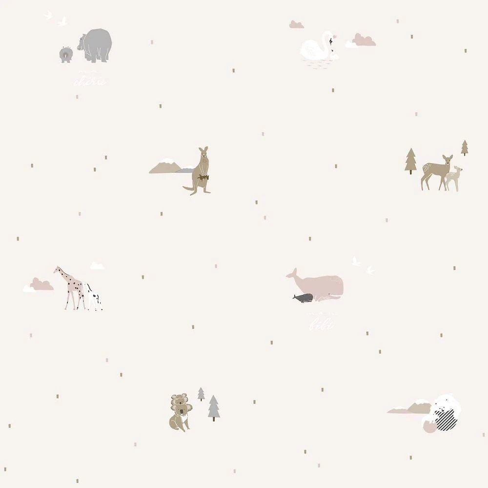 Papel De Parede Sambori Family 7004-3 - Rolo 10m X 0,53m