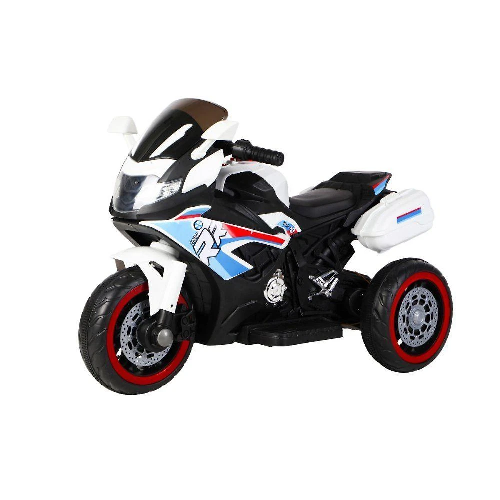 Mini Moto Elétrica Infantil Esportiva Bateria Bivolt Branco Unitoys