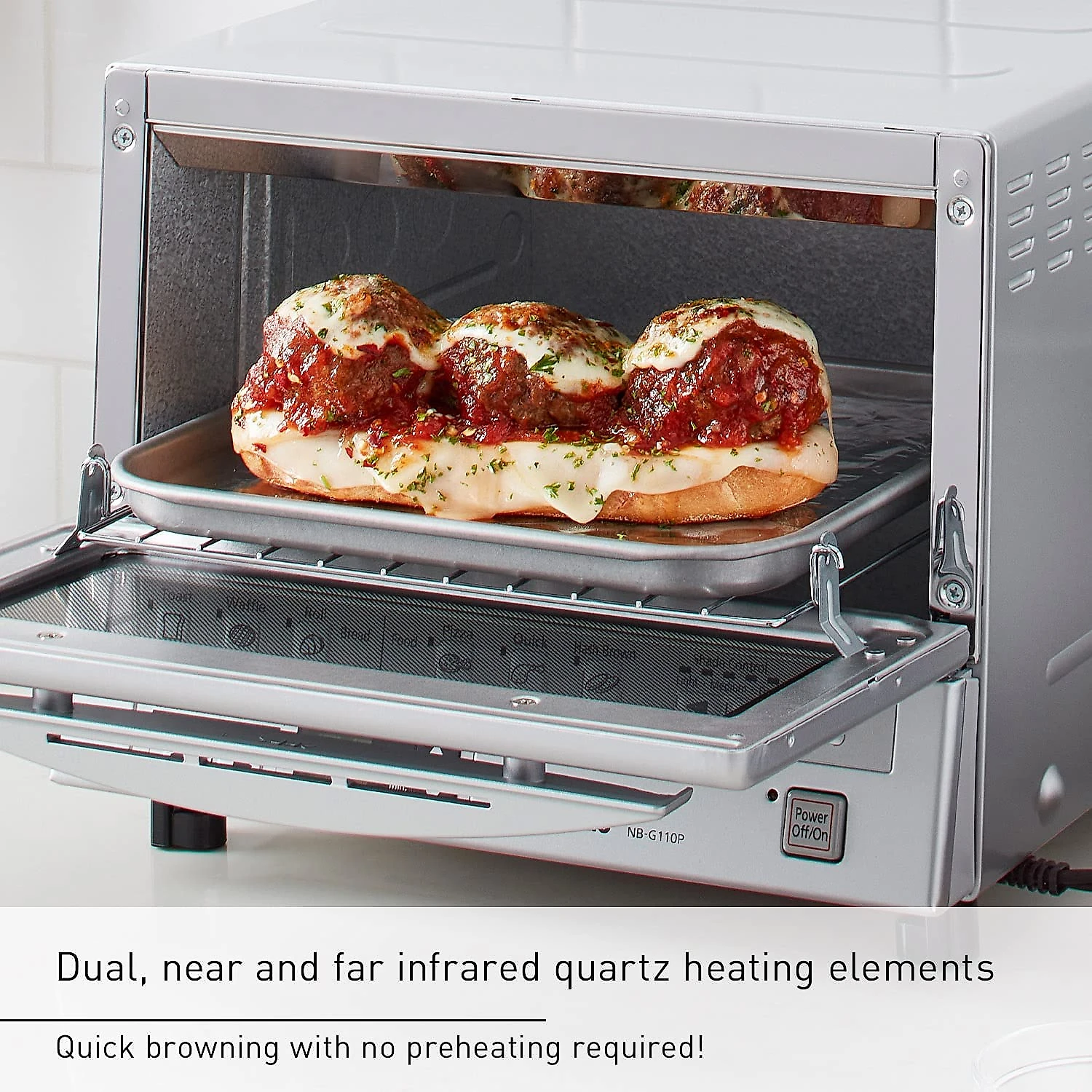 Panasonic Forno Elétrico de Bancada com Temporizador 1300W110V Aço Inoxidável