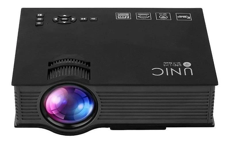 Miniatura Datashow Projetor Profissional: 1800Lm, Hdmi, Controle