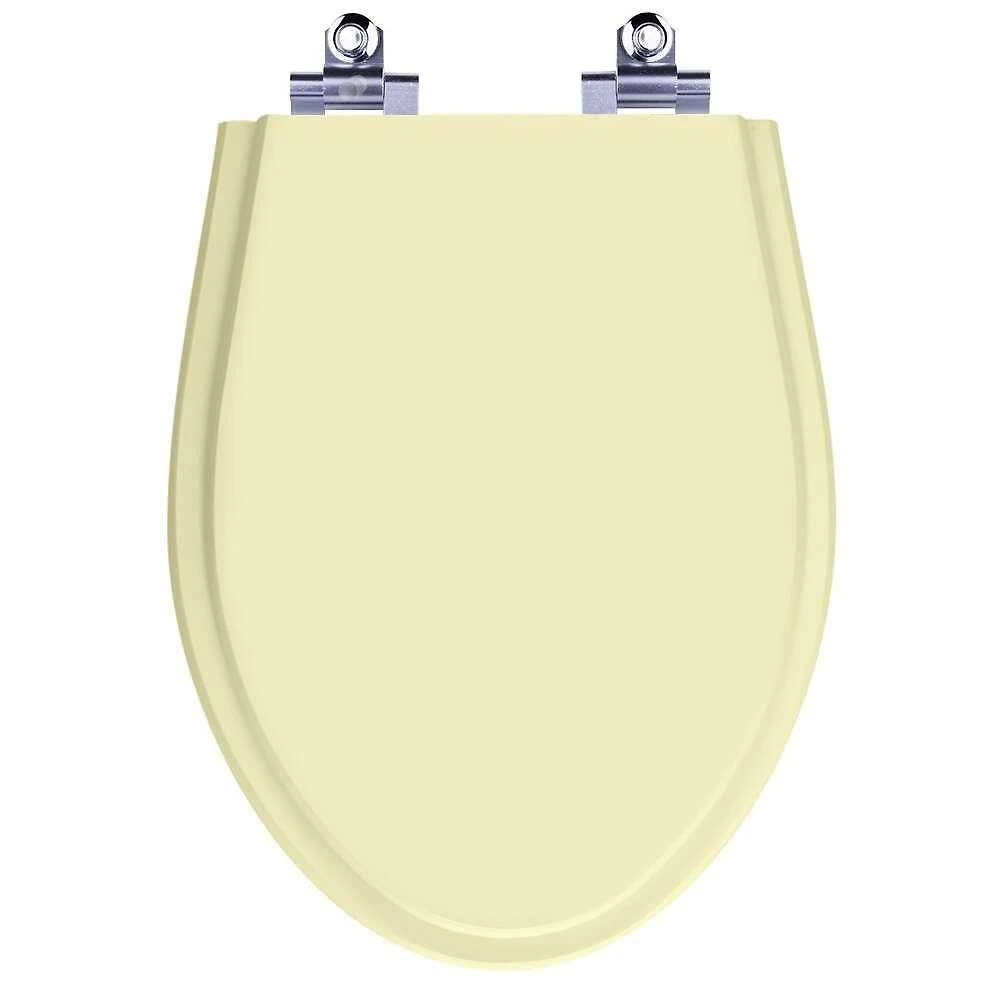 Assento Sanitário Victoria Bone Alongado Plástico Fechamento Suave Bege Pontto Lavabo