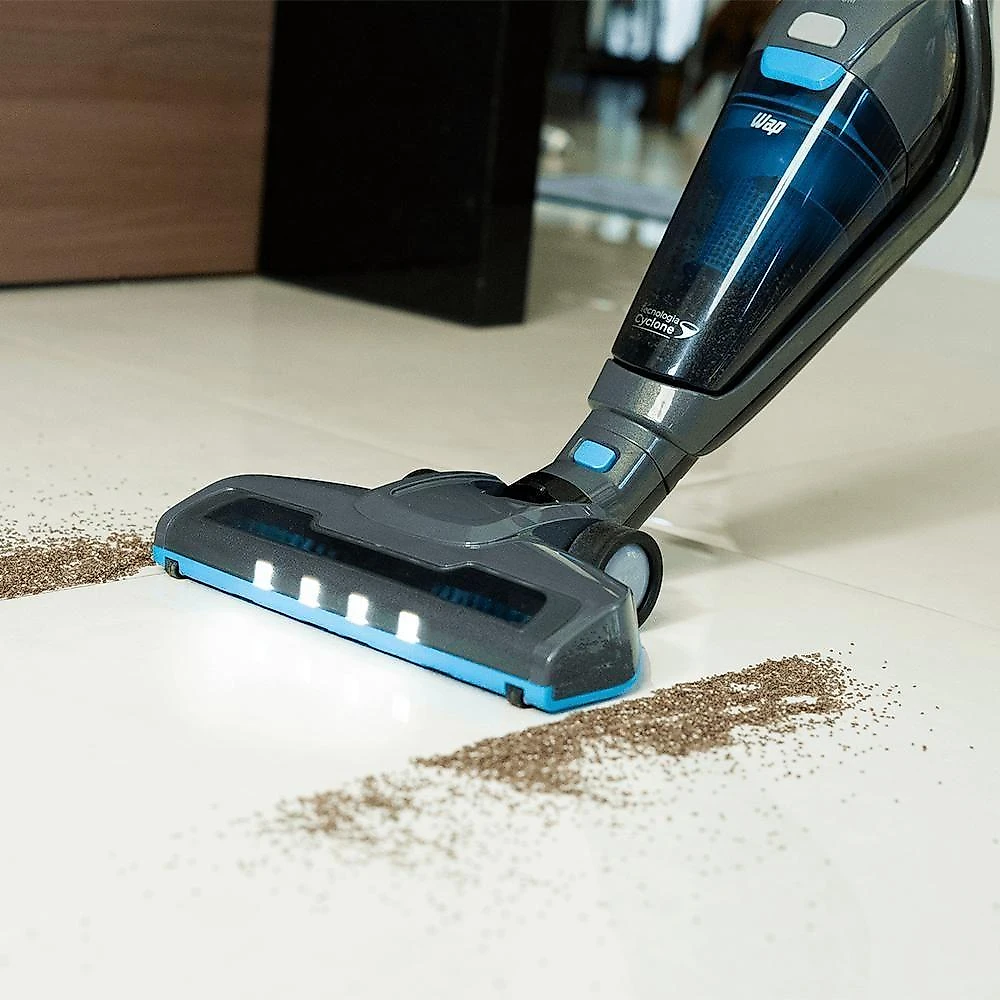 Aspirador De Pó 2 Em 1 Sem Fio WAP Eco Rápido Carregador Bivolt