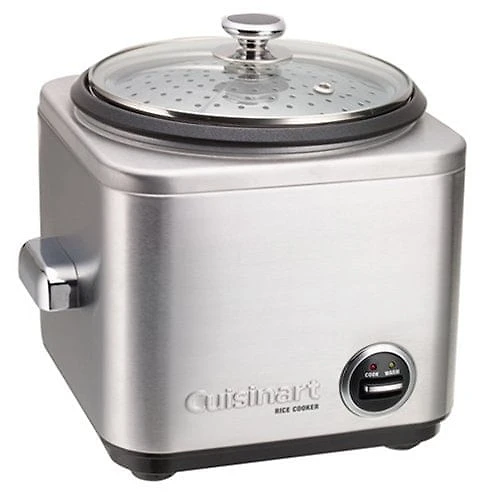Cuisinart Panela de Arroz Elétrica CRC400 Aço Inoxidável 4 Xícaras Prata 110V