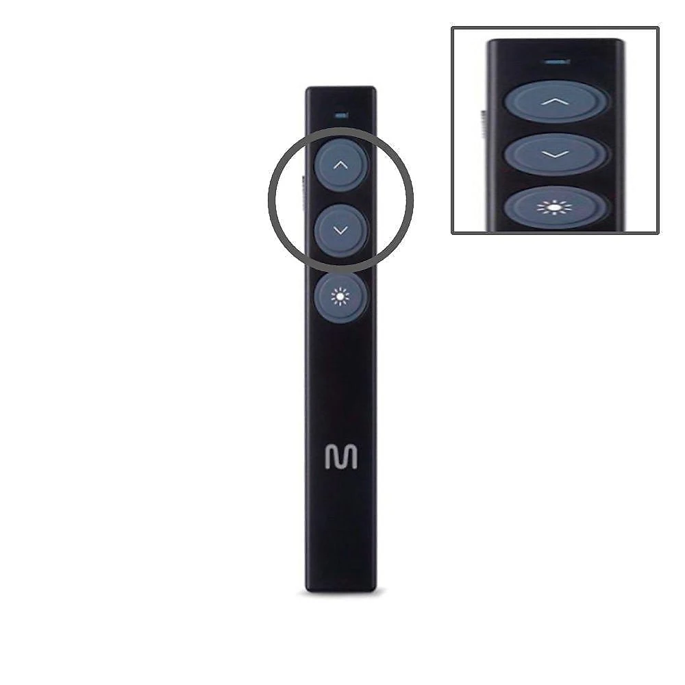 Apresentador Laser sem Fio AC285 Alcance 200m Luz Vermelha Preto Multi USB
