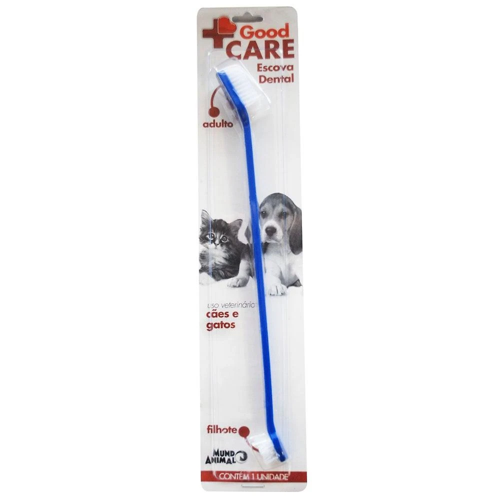 Escova Dental Mundo Animal Good Care para Cães e Gatos