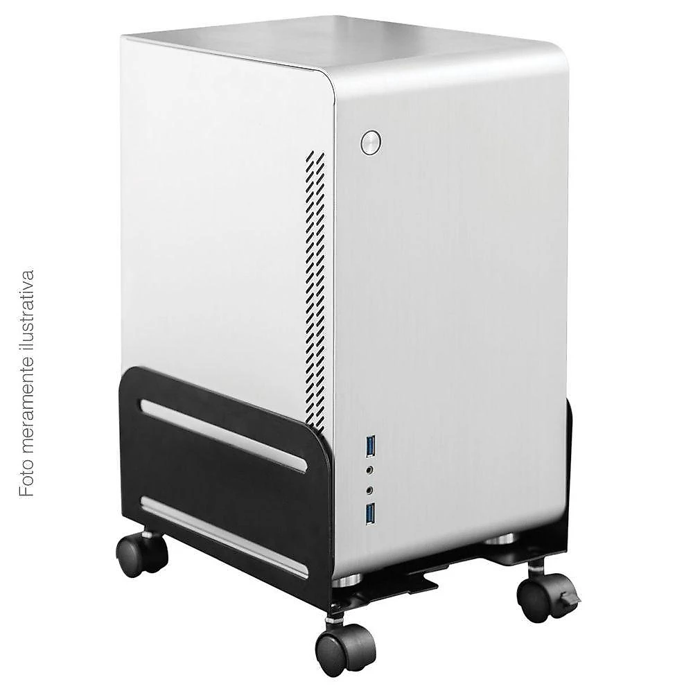 Suporte Para Cpu Ajustável Com Rodas - Plmsc02
