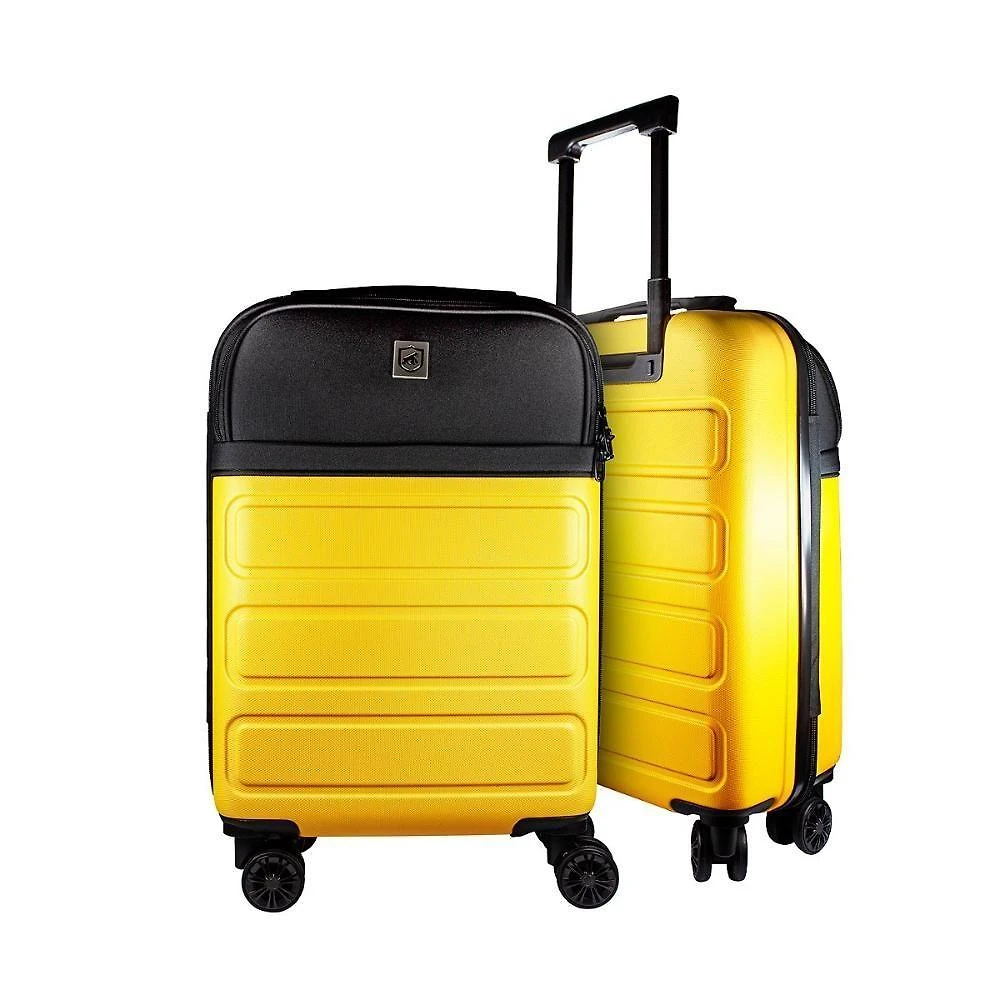 Mala de Viagem Pequena 33L ABS com Cadeado Combinação Armor Amarela Gshield