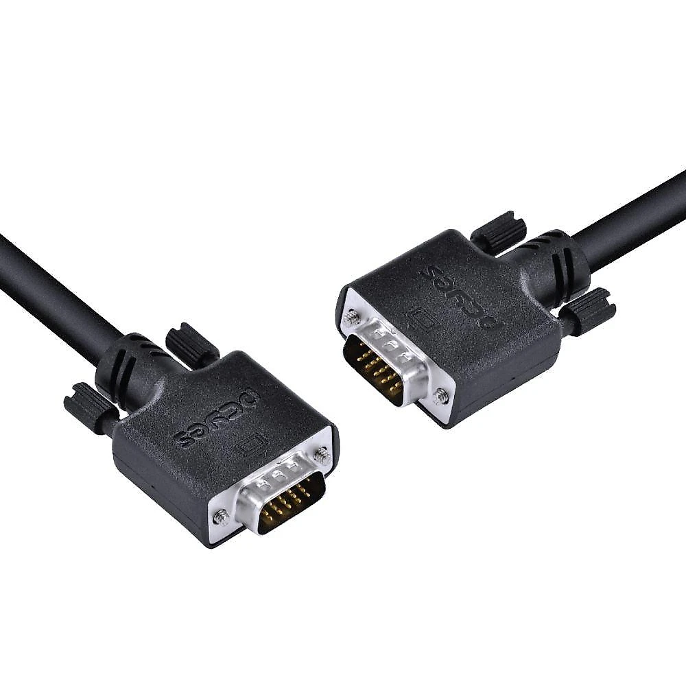 Cabo De Vídeo Vga 3+6 15 Pinos Macho Para Vga 3+6 15 Pinos Macho 28awg Puro Cobre 40 Metros