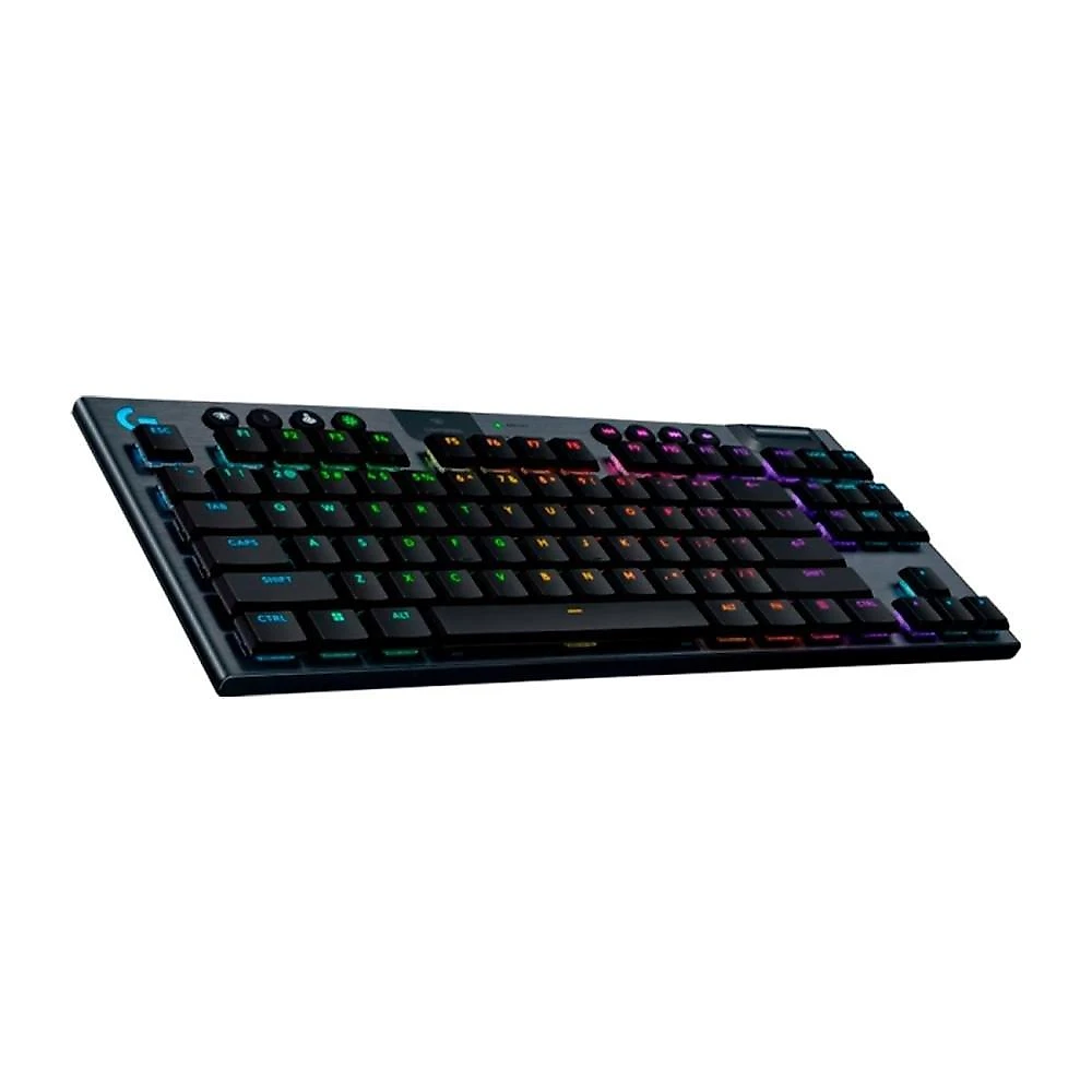 Teclado Mecânico Gamer Sem Fio Logitech G915 X Lightspeed, Design TKL RGB Lightsync, USB ou Bluetooth e Switch GL Tactile, Preto - 920-012715
