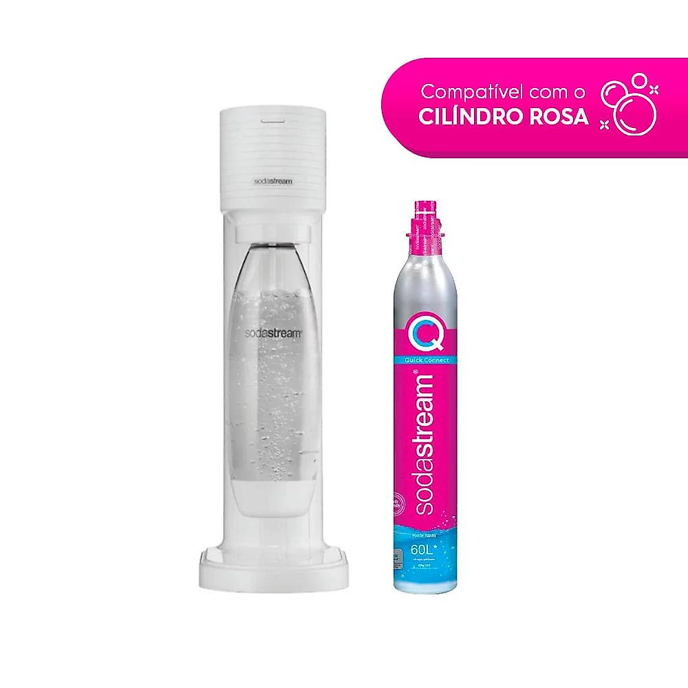 Máquina para gaseificar Água gaia sodastream branca