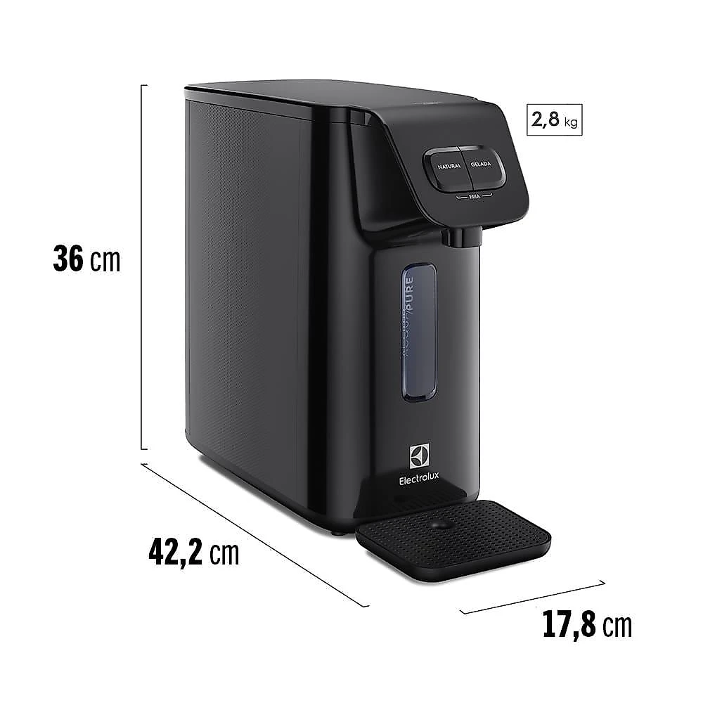 Purificador de Água electrolux pe15p bivolt - preto