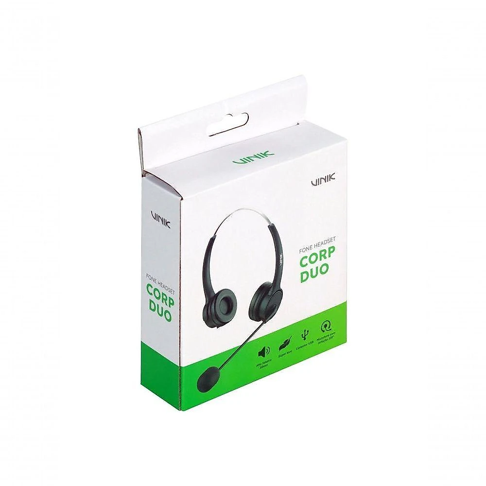 Fone De Ouvido Headset Corp Duo Usb - Vk500