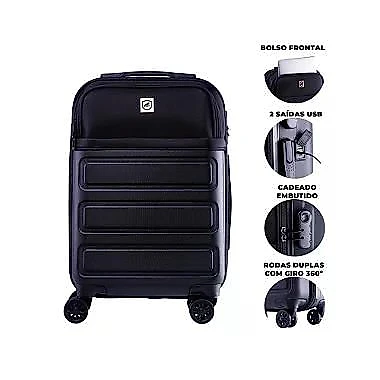 Mochila Guardian + Mala de Bordo para Viagem Armor - Gshield