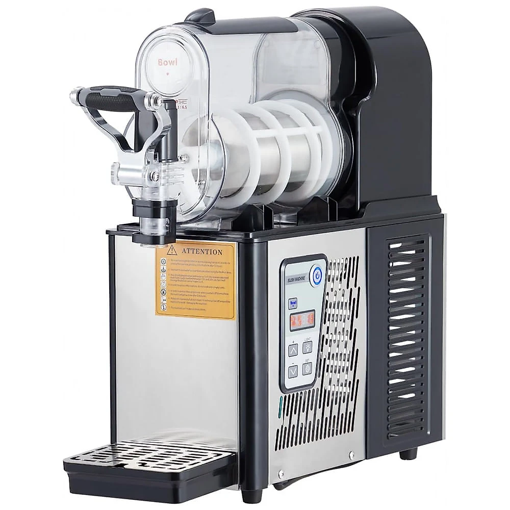 Máquina de Slush Raspadinha ActiveTrail 4Lx2 Duplo Tanque Frozen Comercial Auto Limpeza Inox 370W