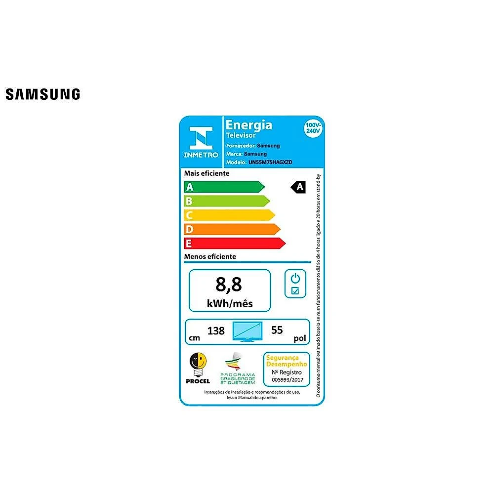 Smart TV 55" Samsung Mini LED Vision AI 4K - M75H (2026)