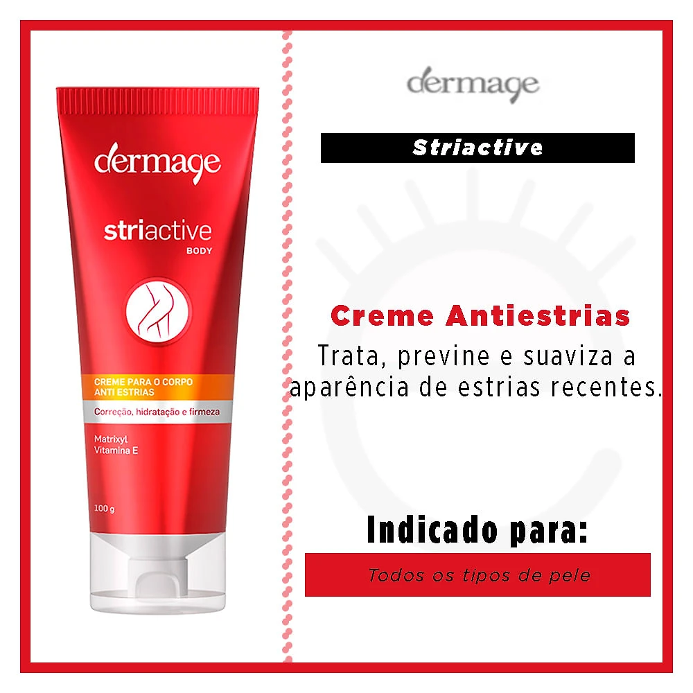 Miniatura Creme Antiestrias Dermage - Striactive Corpo 100g