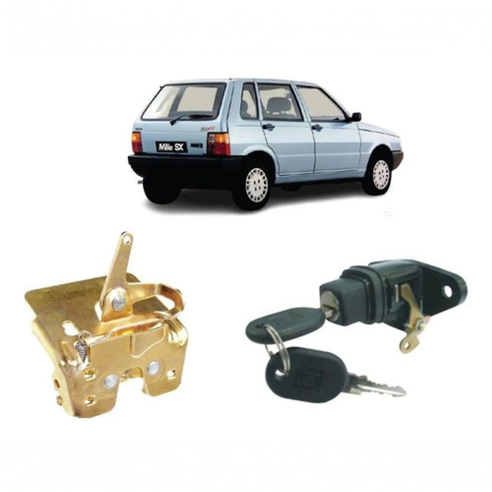 Fechadura Cilindro porta-malas Traseiro SPP1465 Fiat Uno 1996 a 2003 e Uno Mille