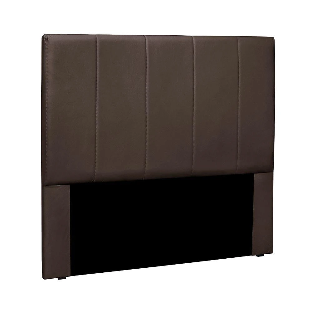 Cabeceira Estofada Anya Solteiro 90cm Fixação no Box Veludo Marrom Loja Sheep