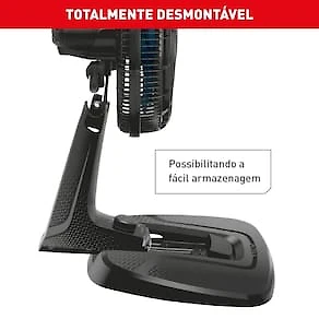 Ventilador de Mesa Arno Air Force VA46 40cm 140W 6 Pás 3 Velocidades Preto 110V