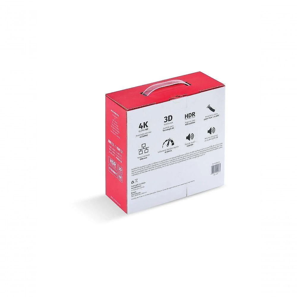 Cabo Hdmi 2.0 4k 30awg Puro Cobre 20 Metros - Phm20-20