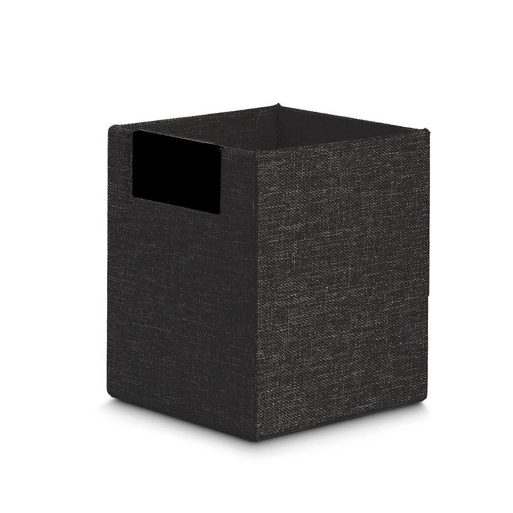 Porta Canetas e Objetos TPC Multiuso com Acabamento em Tecido para Organização 9X7,7X7,7CM Preto