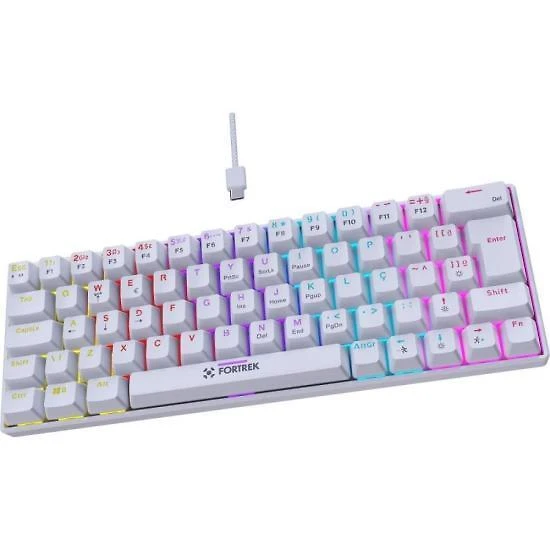 Miniatura Teclado Gamer Mecânico Fortrek Gravity 65 Compact Switch