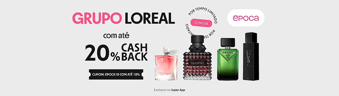 Epoca com até 20% de cashback
