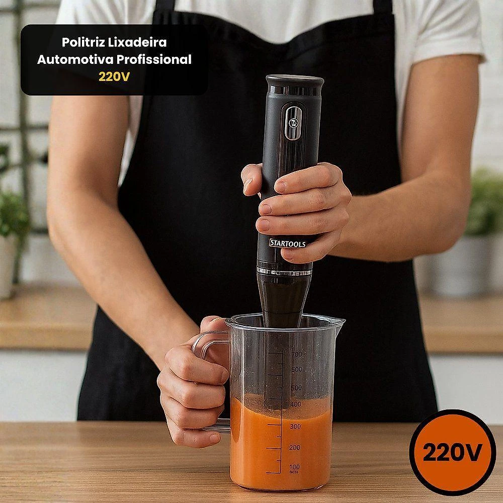 Mixer Elétrico com Copo Startools AR0889 200W 2 Velocidades Preto 220V