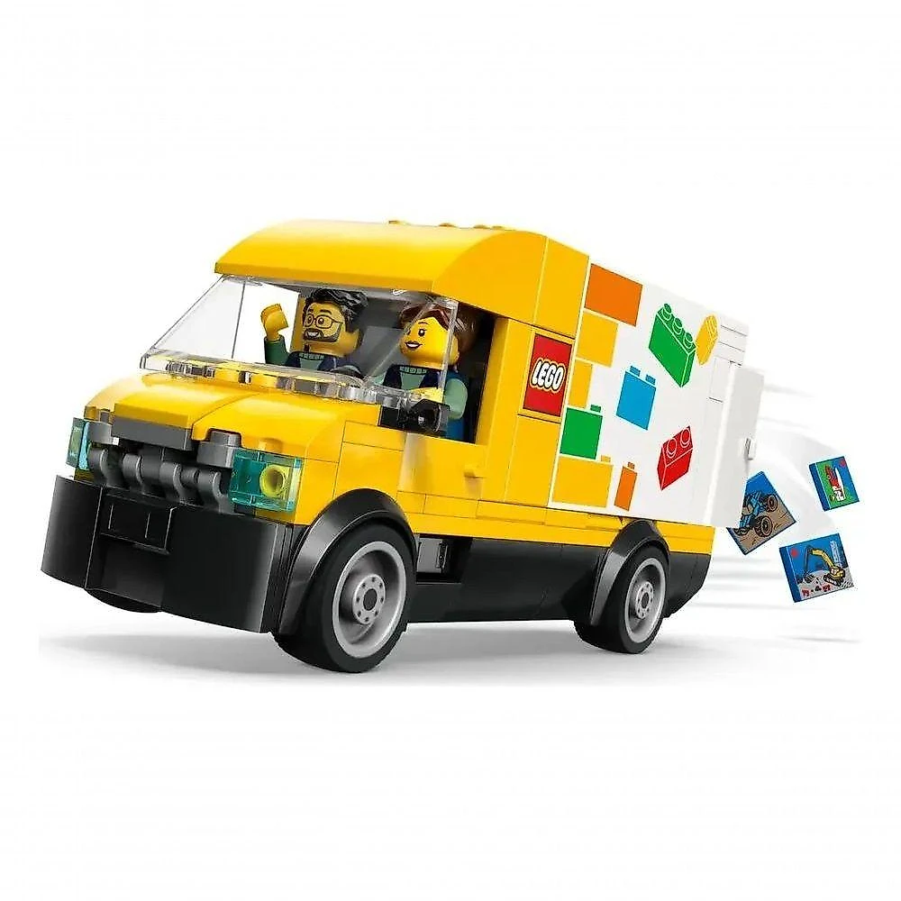 Caminhão de Brinquedo LEGO 60500 com Área de Carga e Minifiguras Vermelha Lego 276PEÇAS