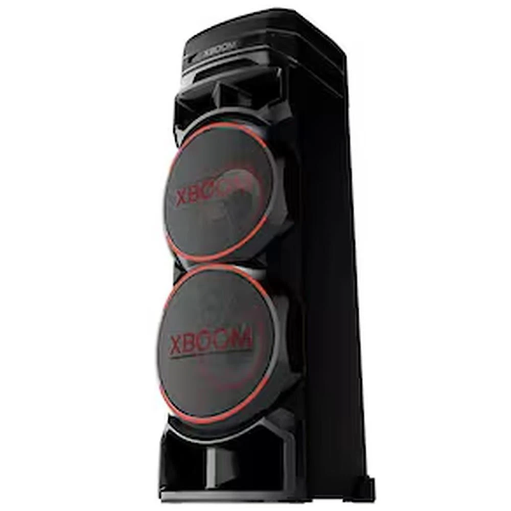 Torre de som lg xboom rnc9 com bluetooth, karaokê, entradas de microfone, guitarra e alto-falantes duplos