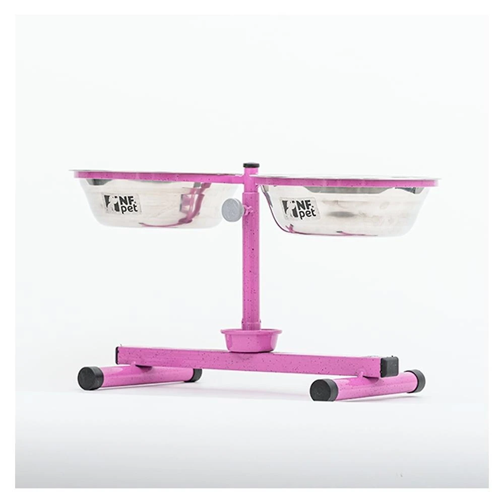 Miniatura Comedouro Premium Antiformiga Inox Rosa - 1,8 Litros