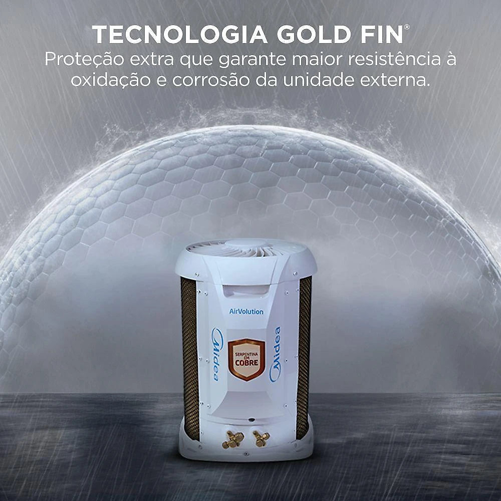 Ar condicionado split inverter midea ai airvolution 9000 btus frio 220v 38tavca09m5
