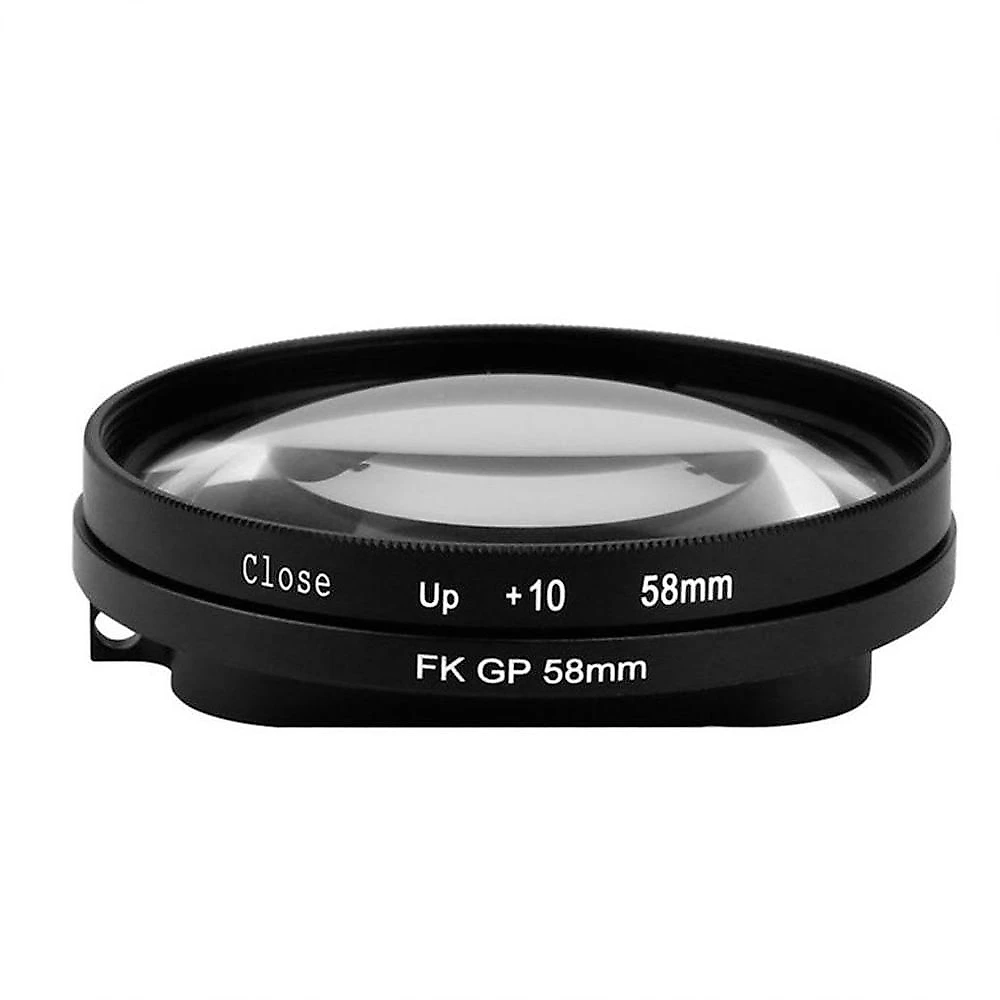Lente Macro 10X 58mm para Caixa Estanque GoPro 7/6/5 Black