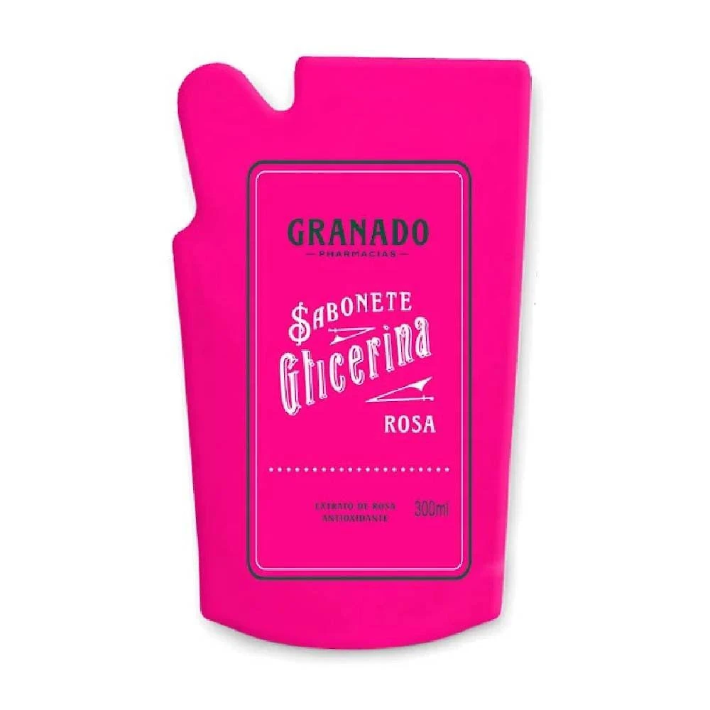 Sabonete Líquido Granado Glicerina Rosas Refil 300ml