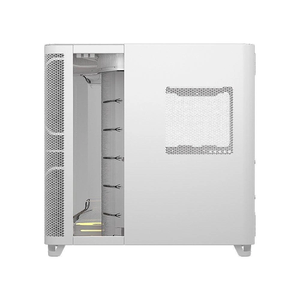 Gabinete Gamer Corsair AIR 5400, Mid-Tower, com 3 Fans LX-R iCUE LINK, Lateral em Vidro, Branco - CC-9011321-WW
