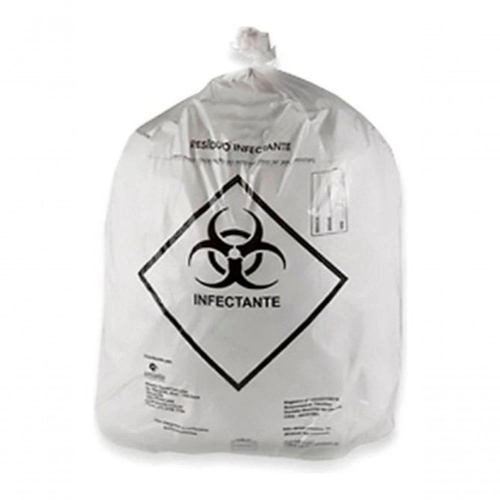 Saco para Lixo Hospitalar Infectante 50L C-100 Embalac para Descarte de Resíduos Higipack