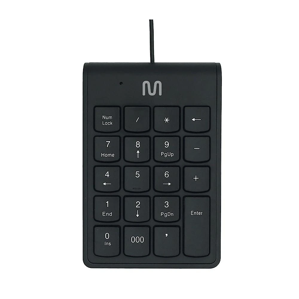 Teclado numérico com fio usb até 120cm c/ tecla 000 preto multi (multilaser) - tc227