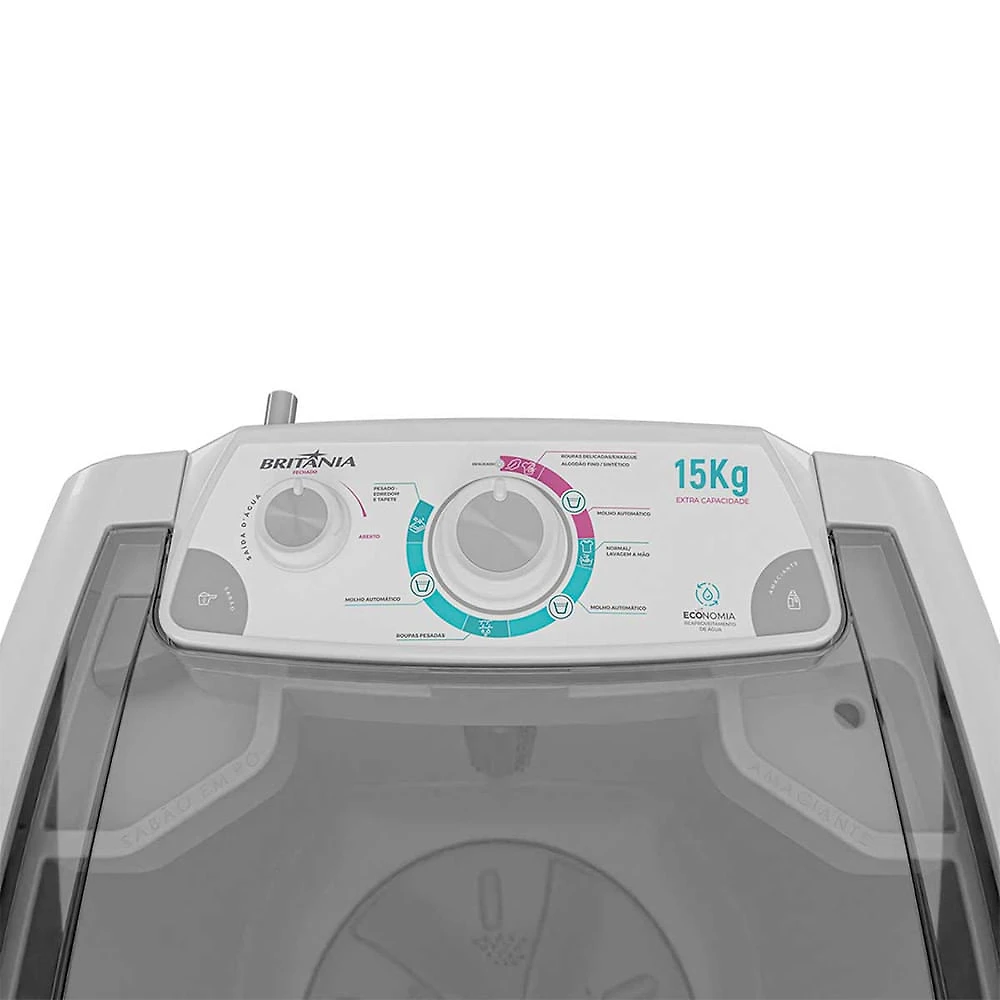 Tanquinho de Lavar Roupa 15Kg Britânia Semiautomático BLT15A Branco - 110V