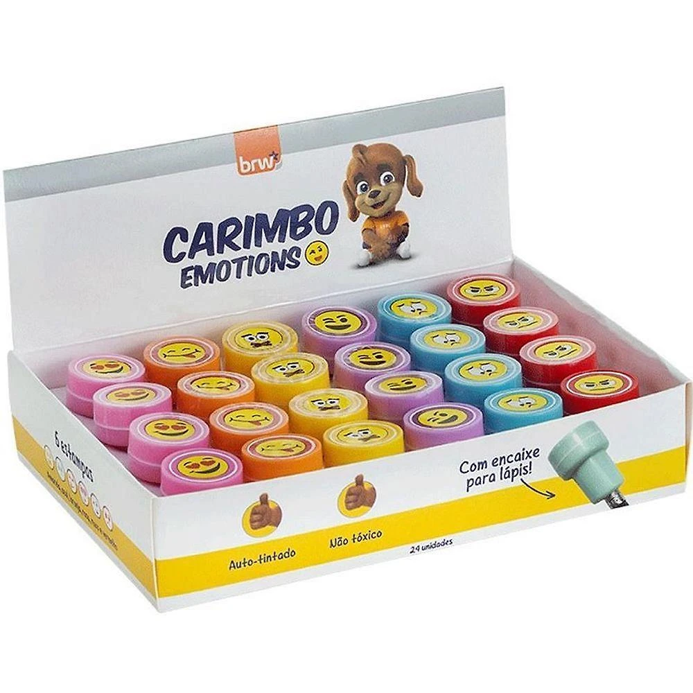Carimbo Pedagógico BRW Emotions 6 Modelos Sortidos